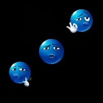 Blue Emoji Capcut Template Video