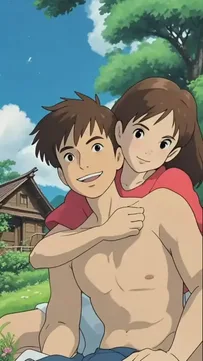 Ghibli Art Capcut Template Video