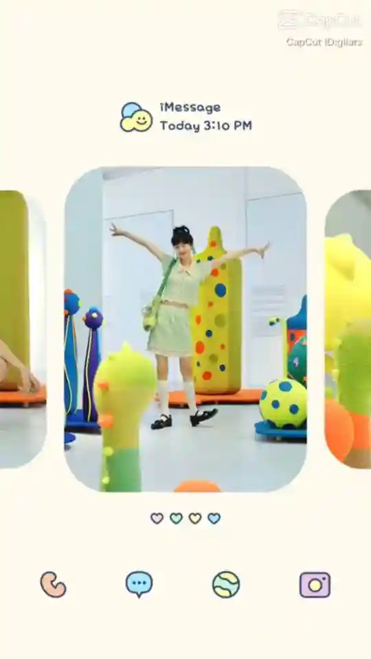 I Message Photo Roll Capcut Template Video