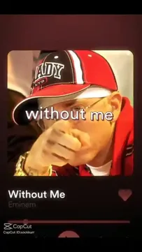 Without Me Capcut Template Video
